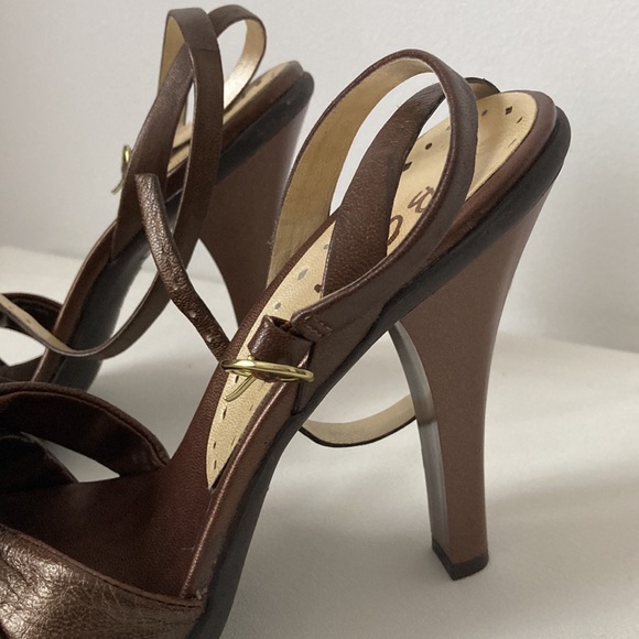 BCBG Paris Leather Strappy Heels - Picture 5 of 10